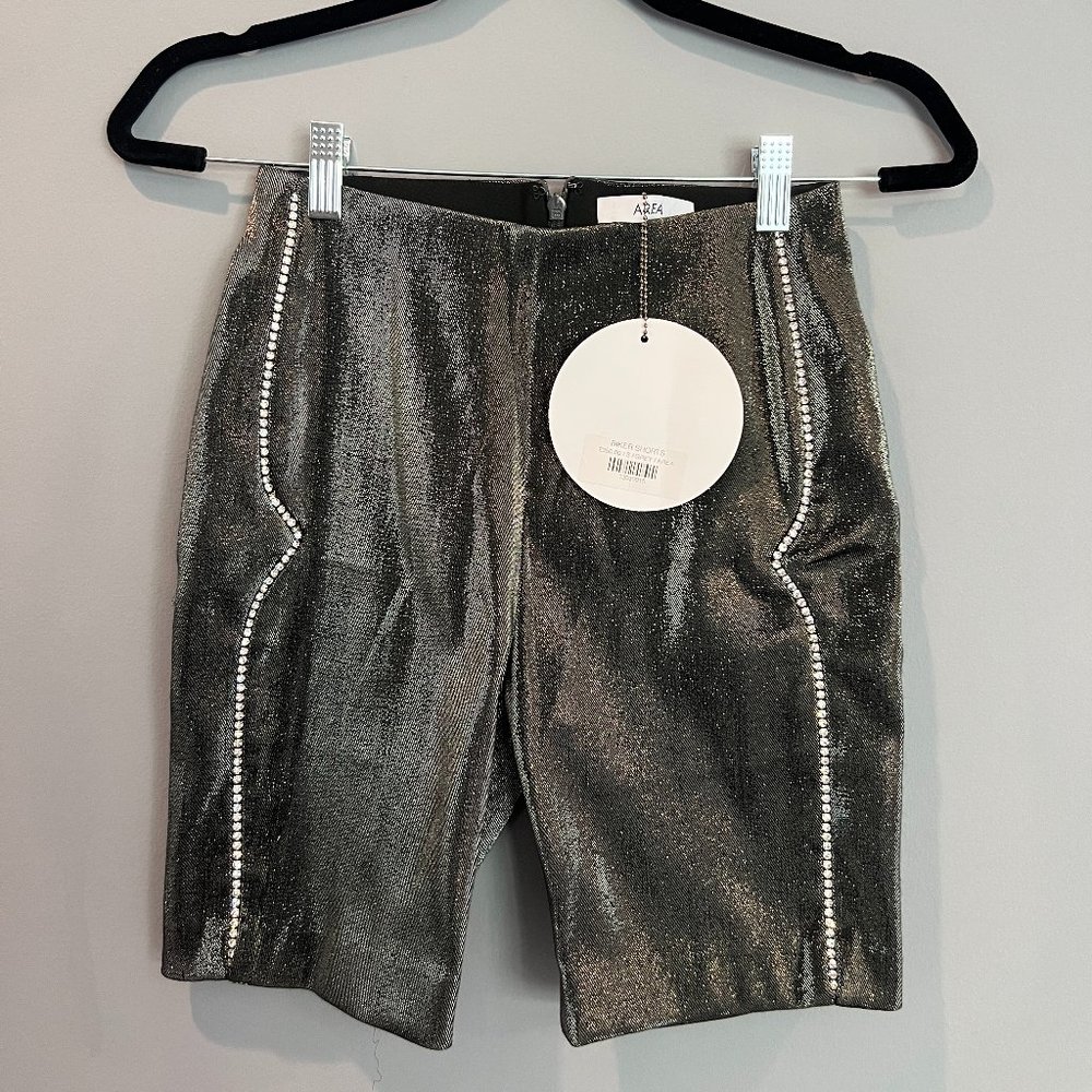 BNWT Area Embellished Biker Shorts
